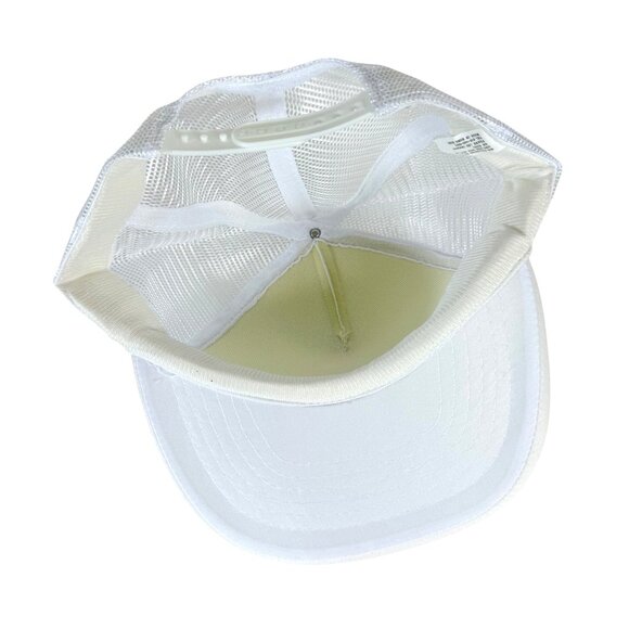 Lady Luck Casino Trucker Hat Downtown Las Vegas Vintage 1990s White Mesh Cap - Picture 4 of 8